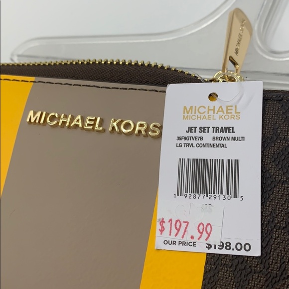 MICHAEL KORS JET SET TRAVEL LG TRVL CONTINENTAL - Picture 16 of 16